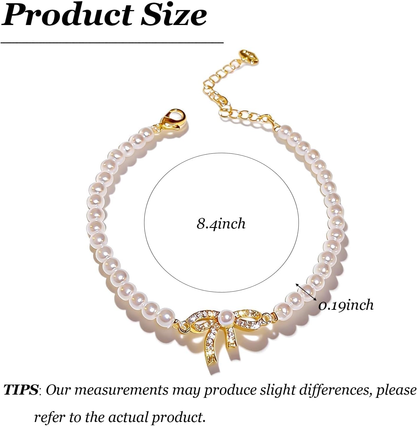 Pearl Bracelets for Women Dainty Bow Bracelet Baroque Pearl Charm Bracelet Coquette Jewelry Bridesmaid Bridal Wedding Jewelry Gifts Stocking Stuffers - Image 6