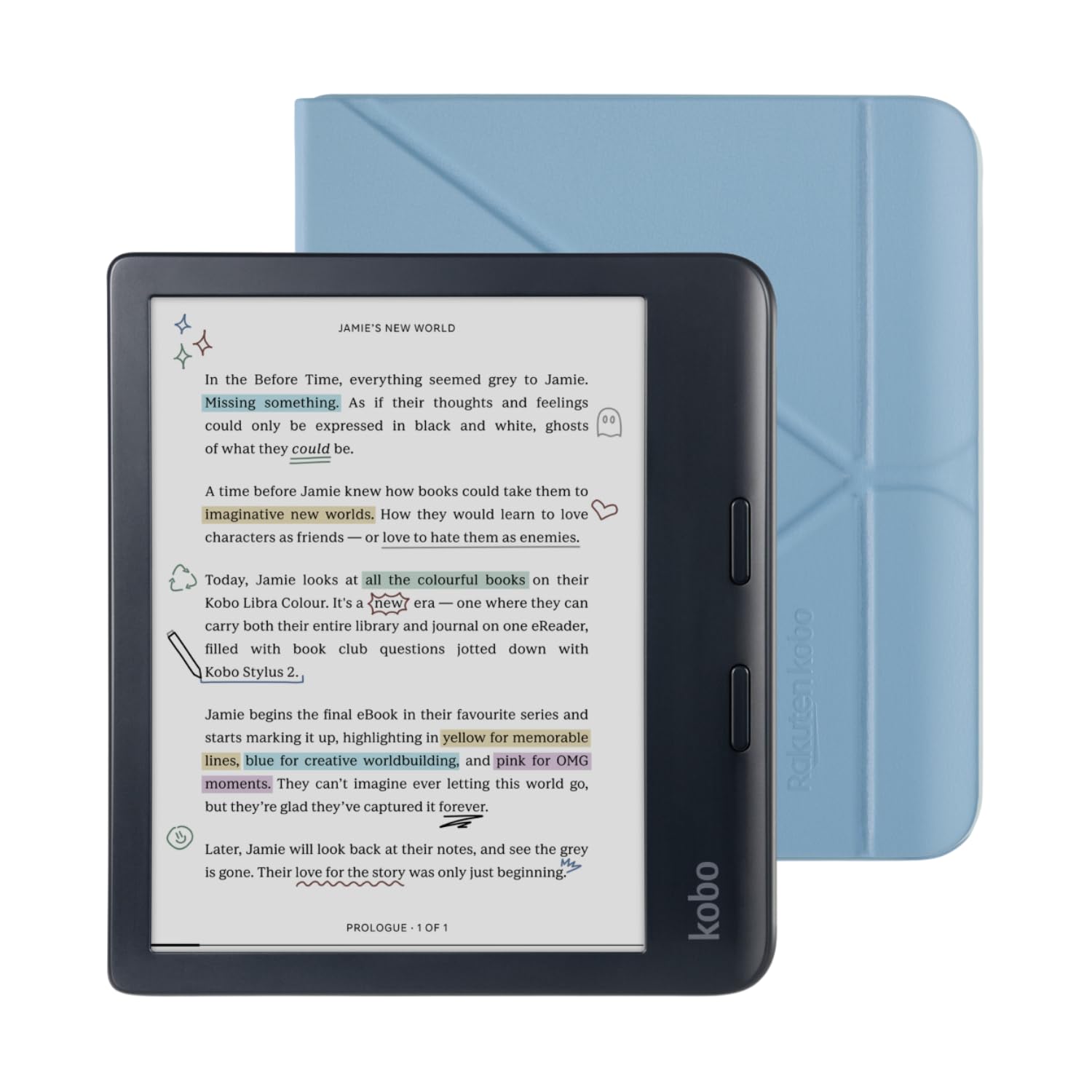 Amazon.co.jp: Kobo Libra カラーブラック電子書籍リーダー、ケース