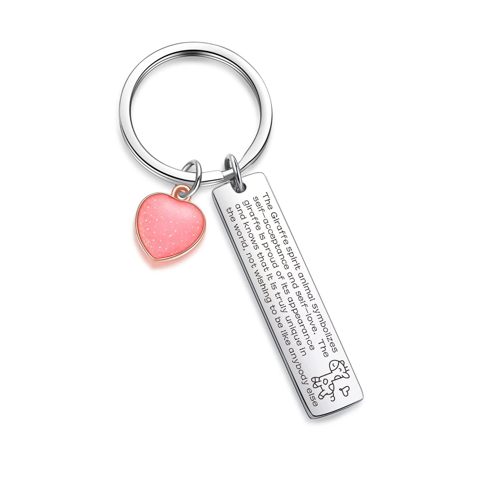 Giraffe Lover Keychain For Women Animal Keychain Colleague Gift Granddaughter Jewelry