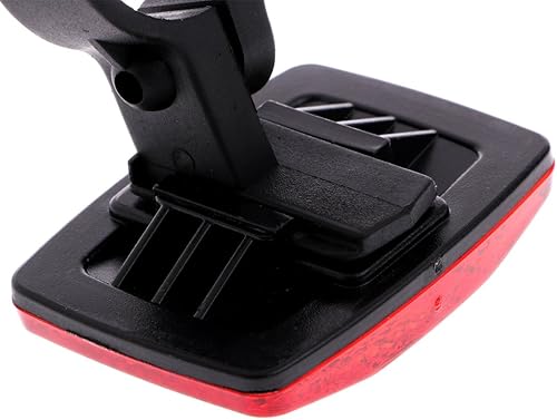 Miniatura 3 de Reflector reflector de manillar de bicicleta de bicicleta, luz de advertencia delantera y trasera, lente de seguridad, 1.126 in, blanco