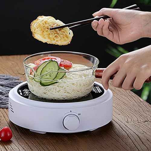 Miniatura 3 de Cacerola de vidrio antiadherente para salsa con tapa, olla para pasta, sartén de leche, olla de vidrio, utensilios de cocina para sopa de fideos,
