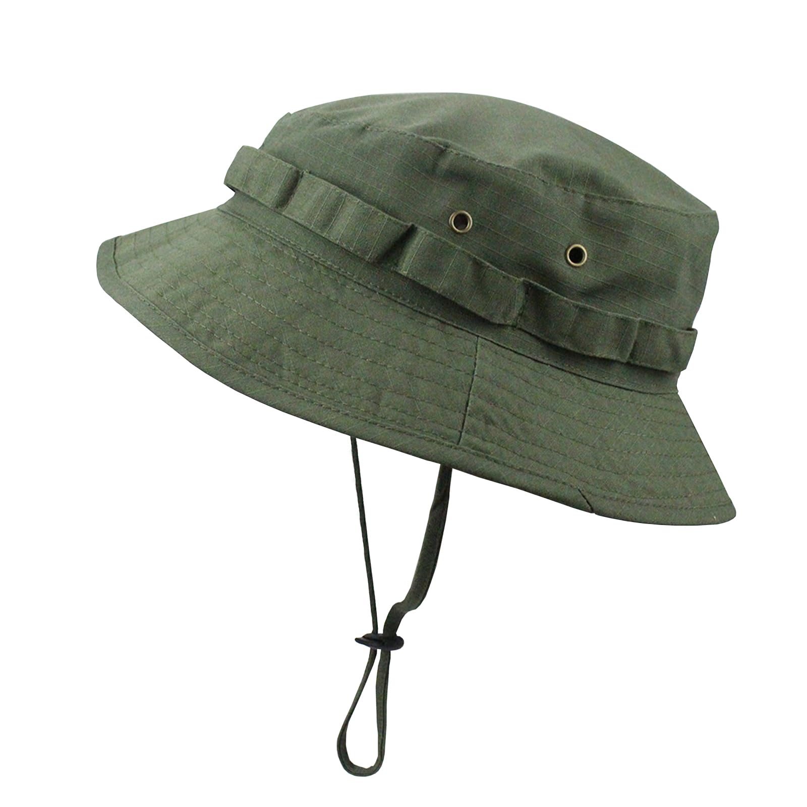 WUDEUI Camo Sun Bucket Hat for Men Women, Foldable UV Protection Boonie Hats for Hiking Beach Fishing Summer Safari Bush