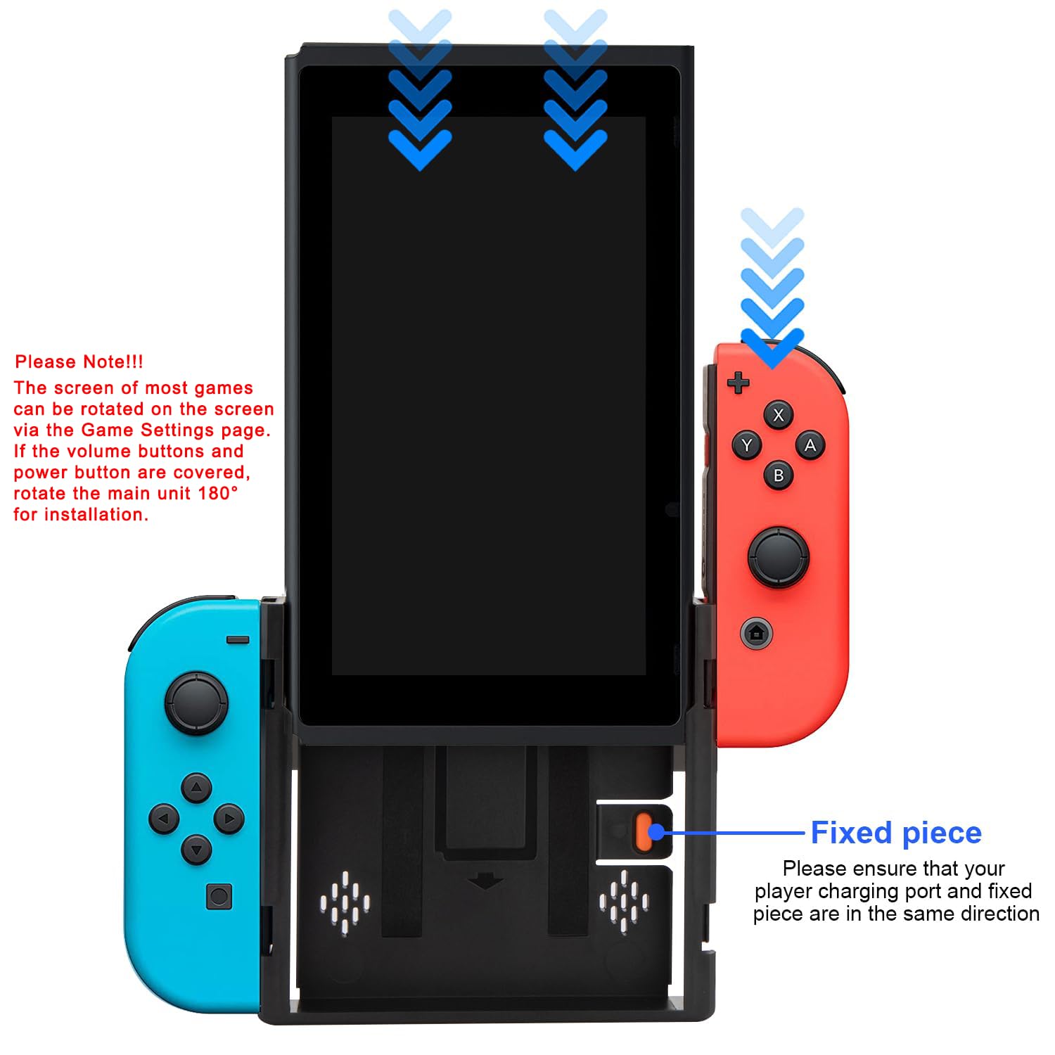 Aukuoy Switch Flip Grip for Nintendo Switch/Switch OLED, Vertical