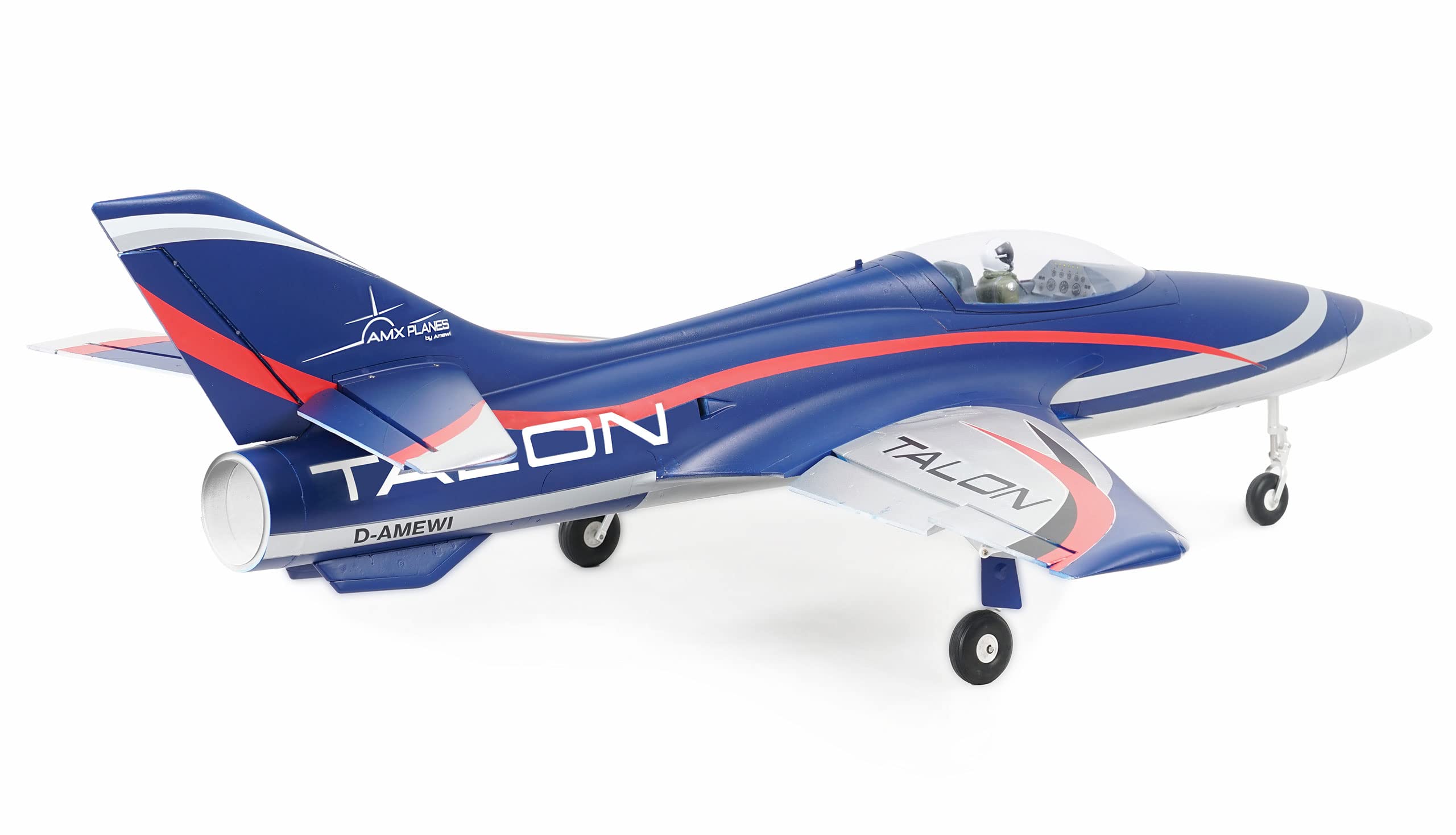 Amewi AMXPlanes Talon EDF Jet 1100mm 200 km/h EPO PNP blu RC telecomandato