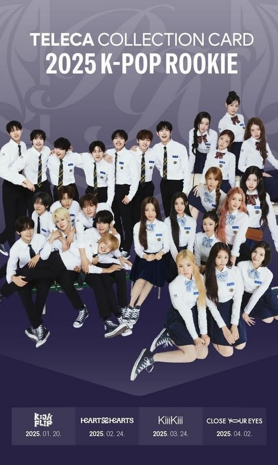 Carte da collezione Teleca K-Pop Rookie (2025) (10 confezioni + confezione promozionale)