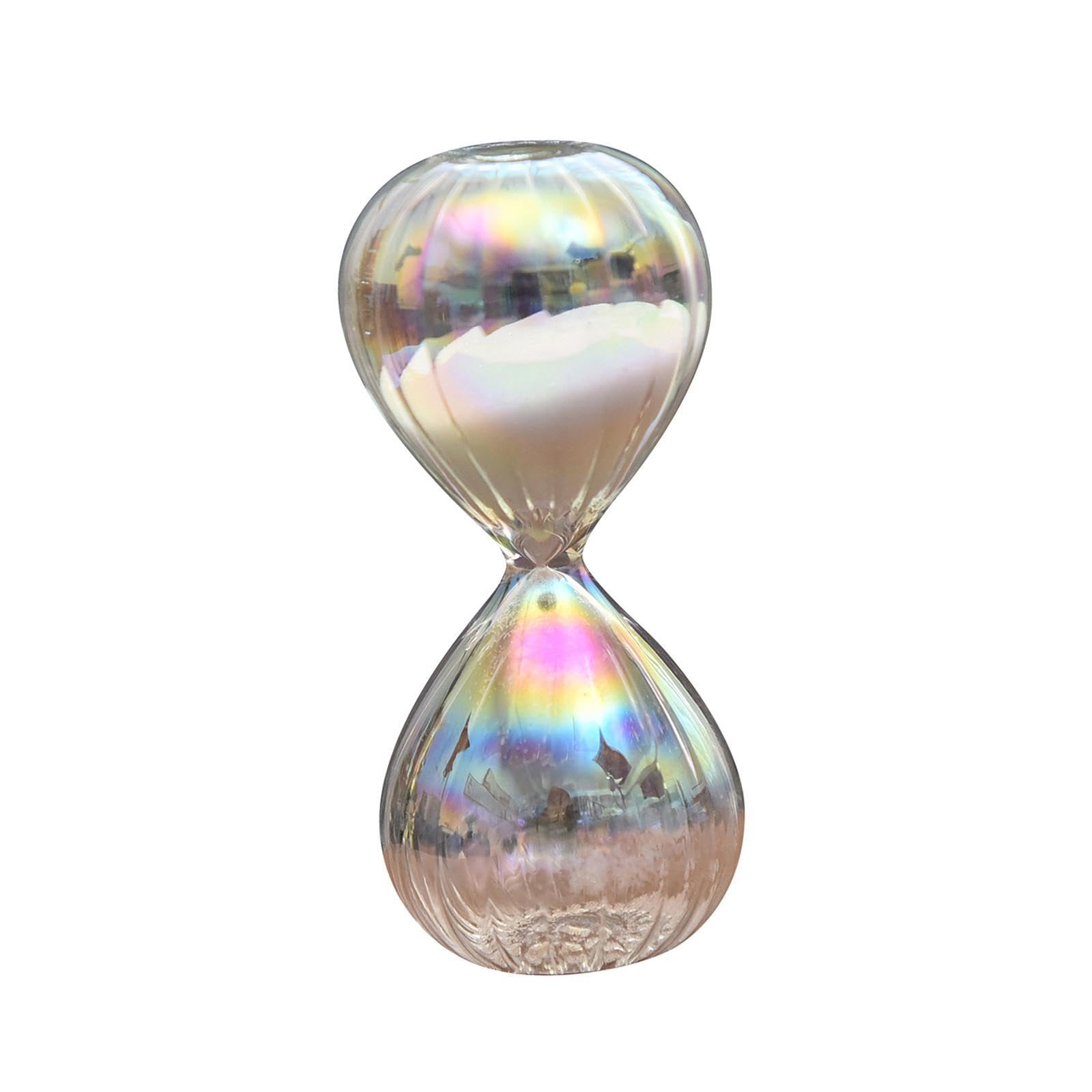 YIXANNX Nordic Hourglass Timer Sand Clock Colorful Timely Home Kitchen Office Elegant Decor But Also for Creative Gift For Friends And Relatives. Home Closet, striped 5min