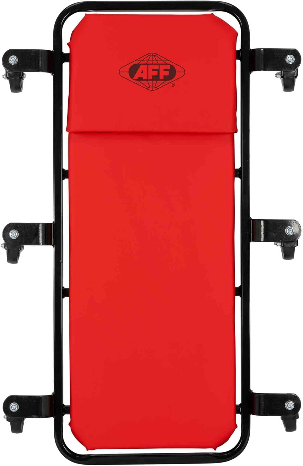 AFF Ultra Low Profile Mechanic Creeper - Heavy Duty 40" Creeper with 1.5" Ground Clearance - 1.57" Thick Vinyl Upholstery & 6 Oil-Resistant Swivel Casters - for Garage & Shop Use
