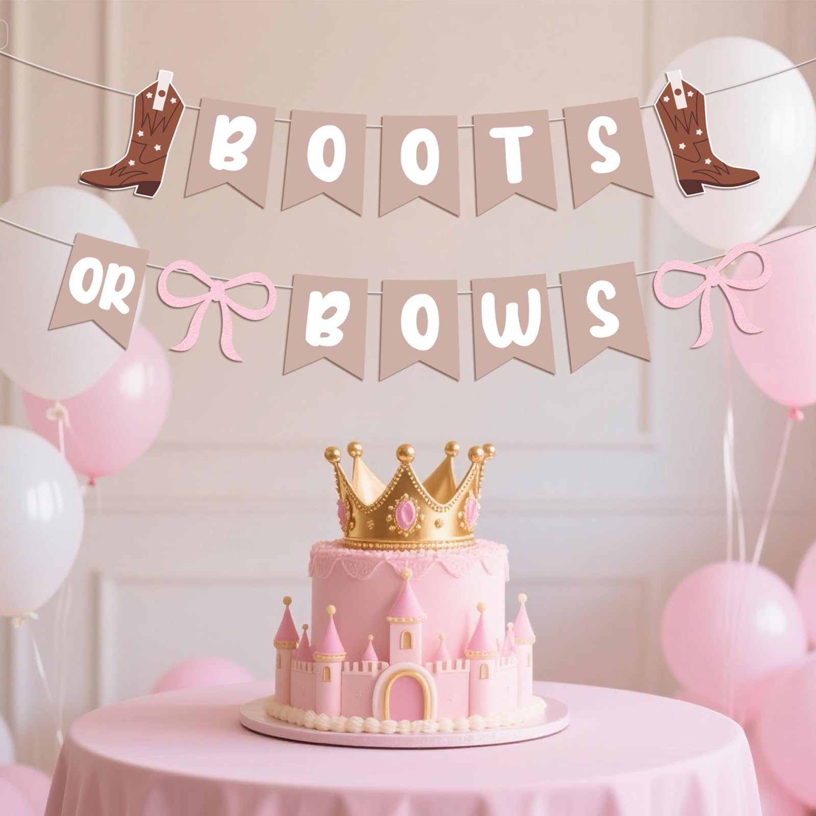 Boot or Bows Gender Reveal Banner - Image 4