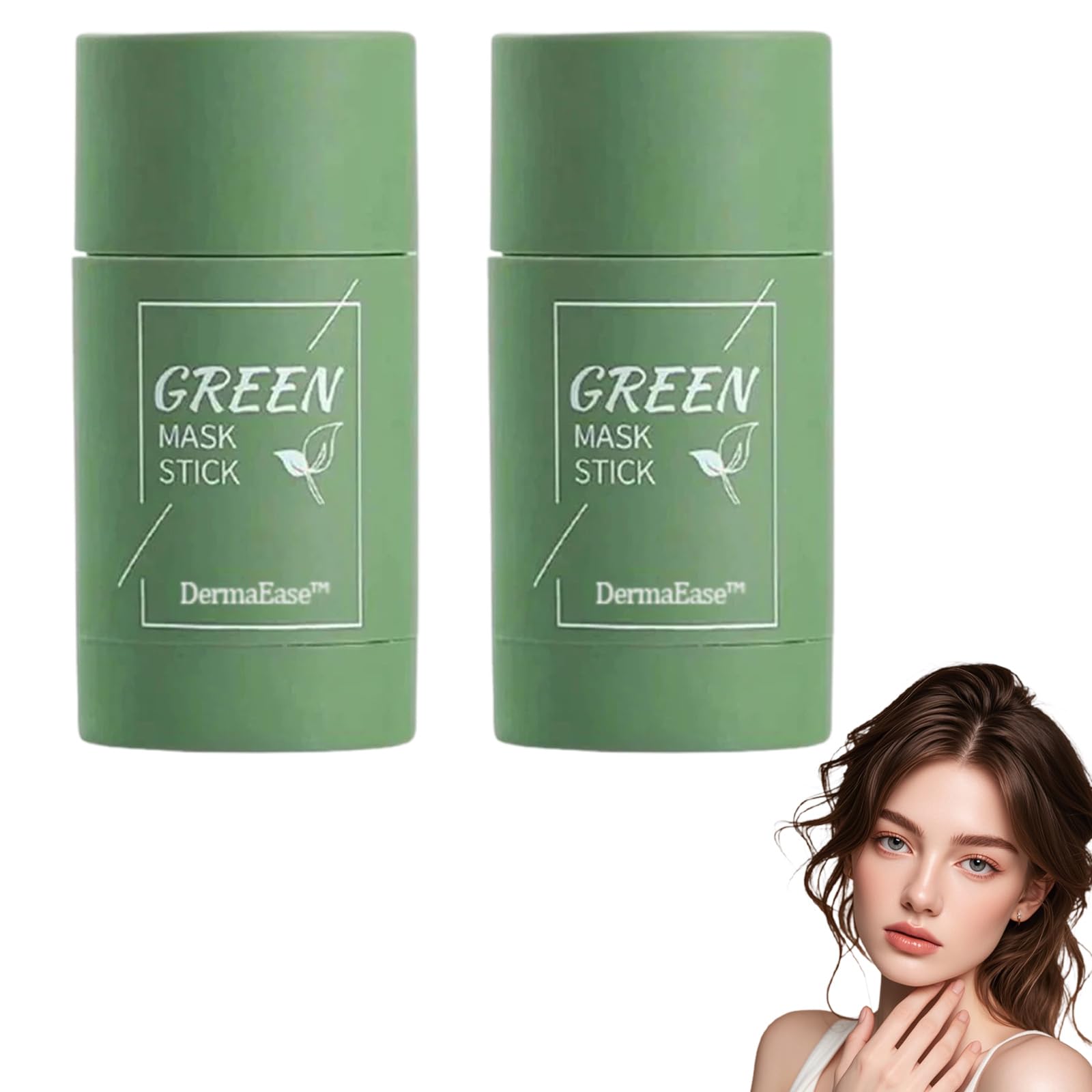 Amazon.com : DermaEase Green Tea Deep Cleanse Mask Stick, Green