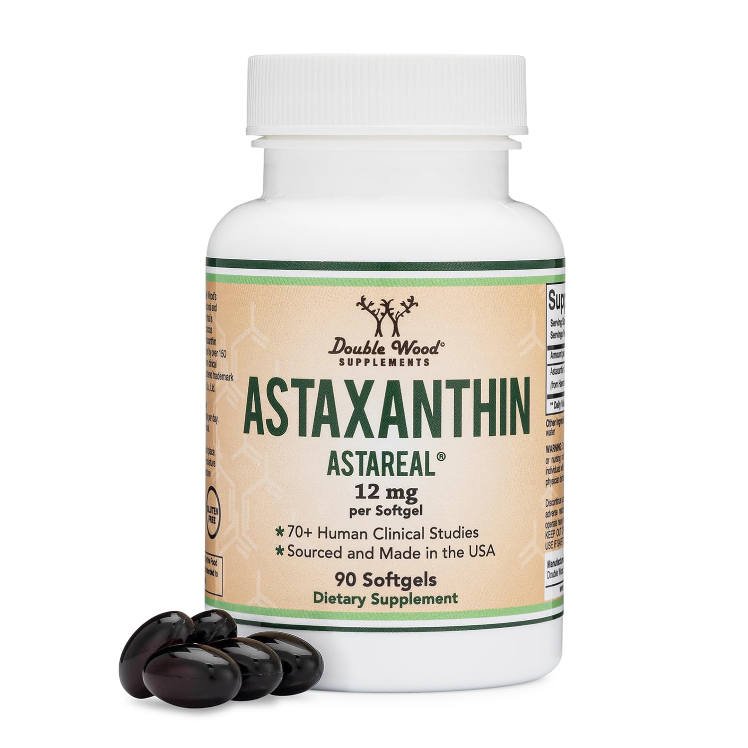 Astaxanthin 12mg Softgels, Clinically Studied AstaReal, 60 Softgels — Amazon image 8