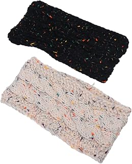 minkissy 2 peças Acessórios de cabelo femininos Faixa de cabelo bandana feminina turbante de crochê bandana bandana bandana de crochê bandana feminina faixa de cabelo feminina faixa de cabelo moda tiara de cabelo cachecol fio