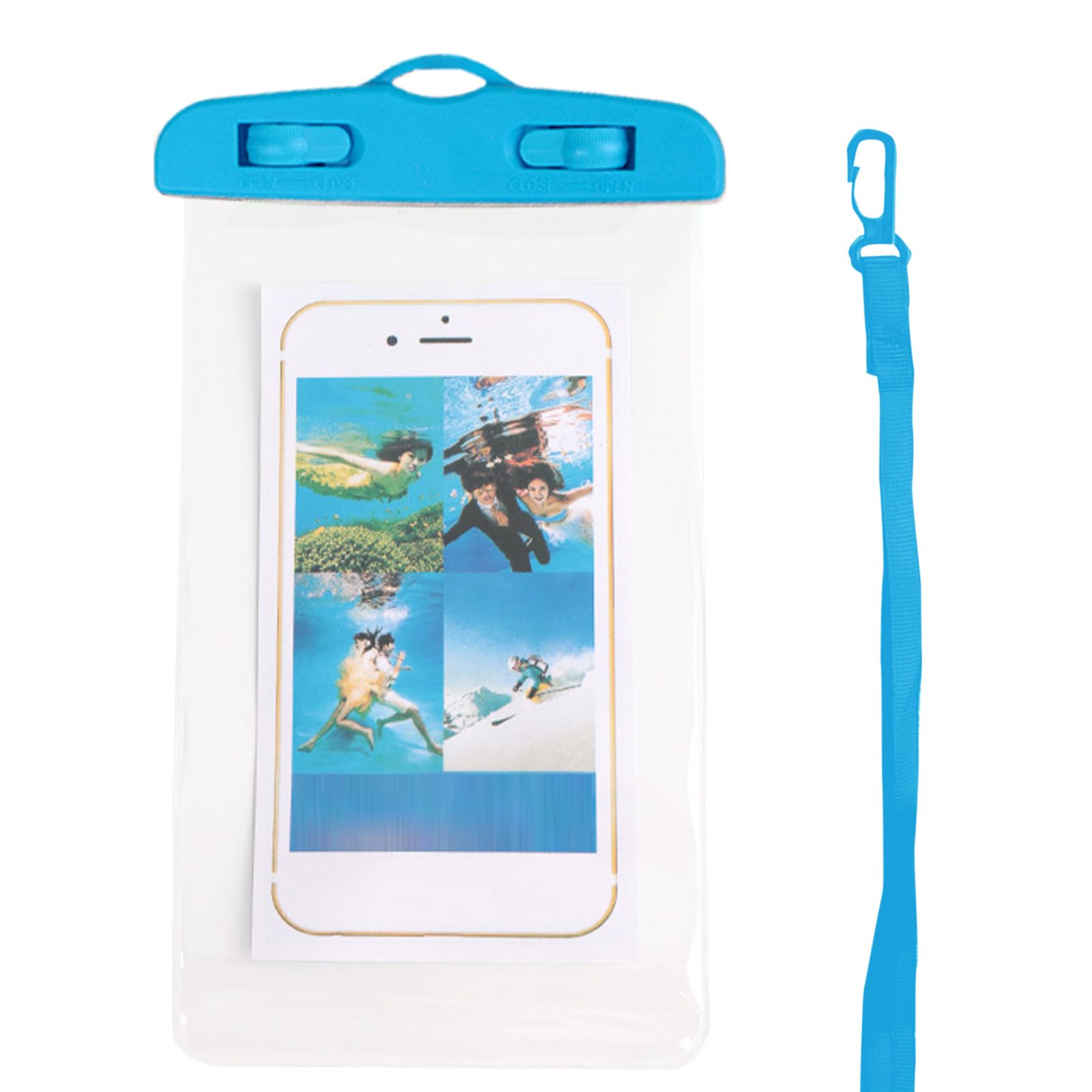 wasserdichte Handy Tasche Transparente Hülle mit Touchscreen Funktion | Praktische Handy Hülle für Essenslieferung Für Schwimmen Radfahren Kajak Kreuzfahrt Urlaub Joggen Camping Tauchen Reisen
