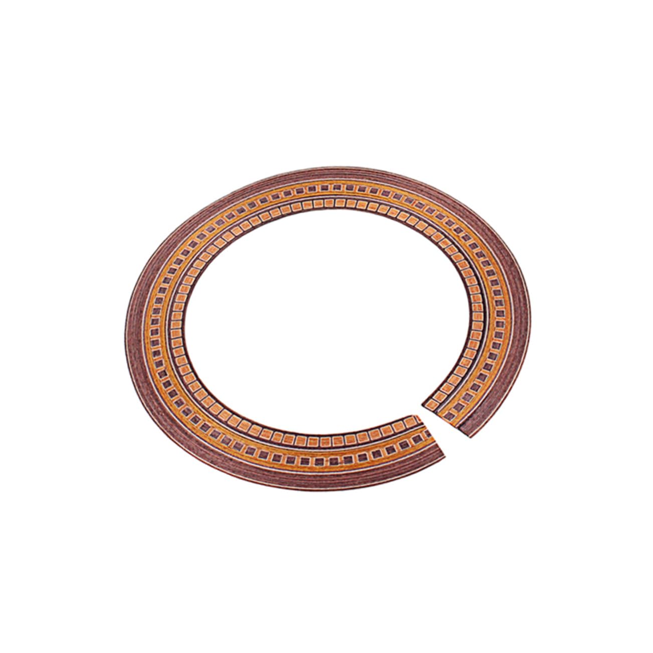 ibasenice Gxb18 Guitar Soundhole Rosette Decal Sticker 90mm Inlay Easy Install for Guitars