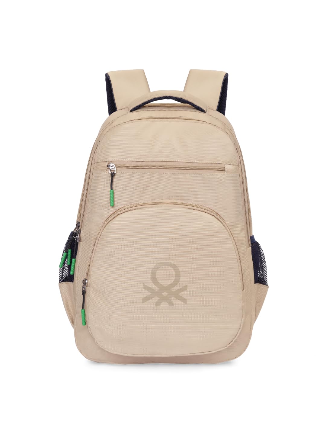 united colors of benetton Hype 28L Laptop Backpack - Beige, Water-Resistant, Fits 14-inch Laptop, Timeless & Highly Organized for Students & Professionals-picture-30