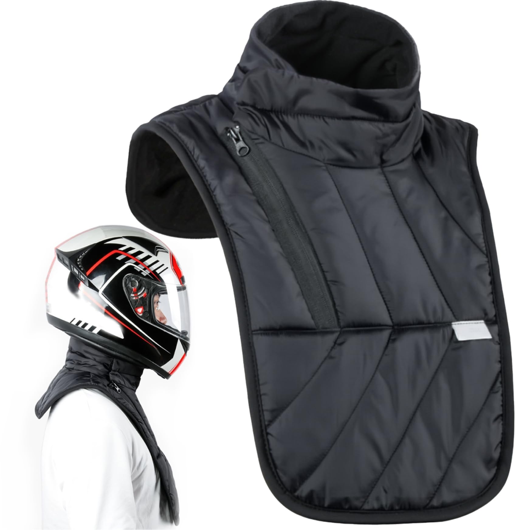 Motorcycle Neck Gaiter Afficher Le Vent et Le Cou à Moto réglable Chaussage d'hiver Chaussure de 3 Pouces de 3 Pouces