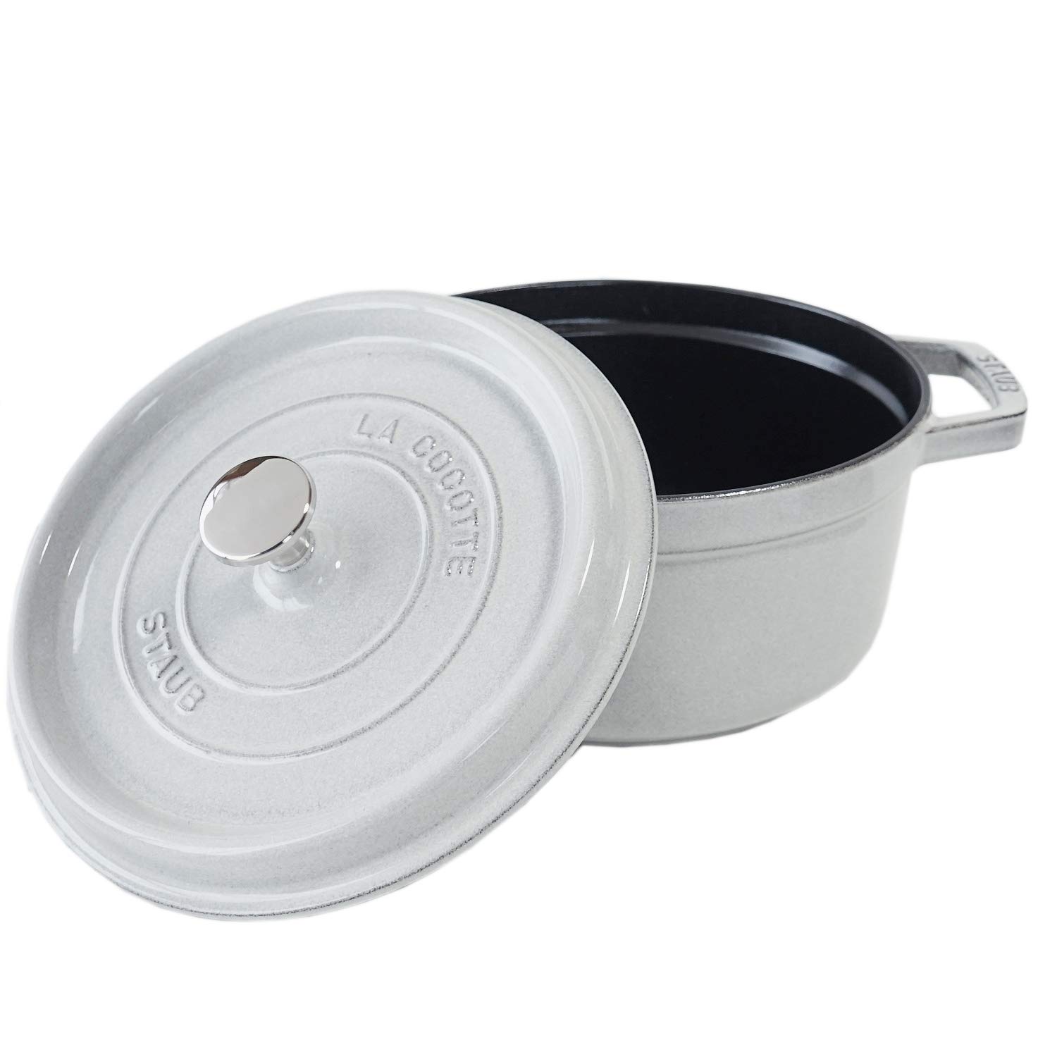 タイムセール！【新品】staub ピコ ココット ラウンド ホワイト 22cm