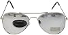Children Aviator Uv400 Protection Metal Frame Sunglasses Silver Reflective Lens