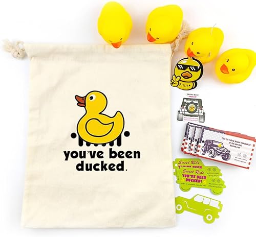 Miniatura 3 de LANBAIHE You've Been Ducked  Bolsas de pato de pato  Bolsa de pato de goma reutilizable  13 x 10.23 pulgadas  Gran regalo para cualquier entusiasta