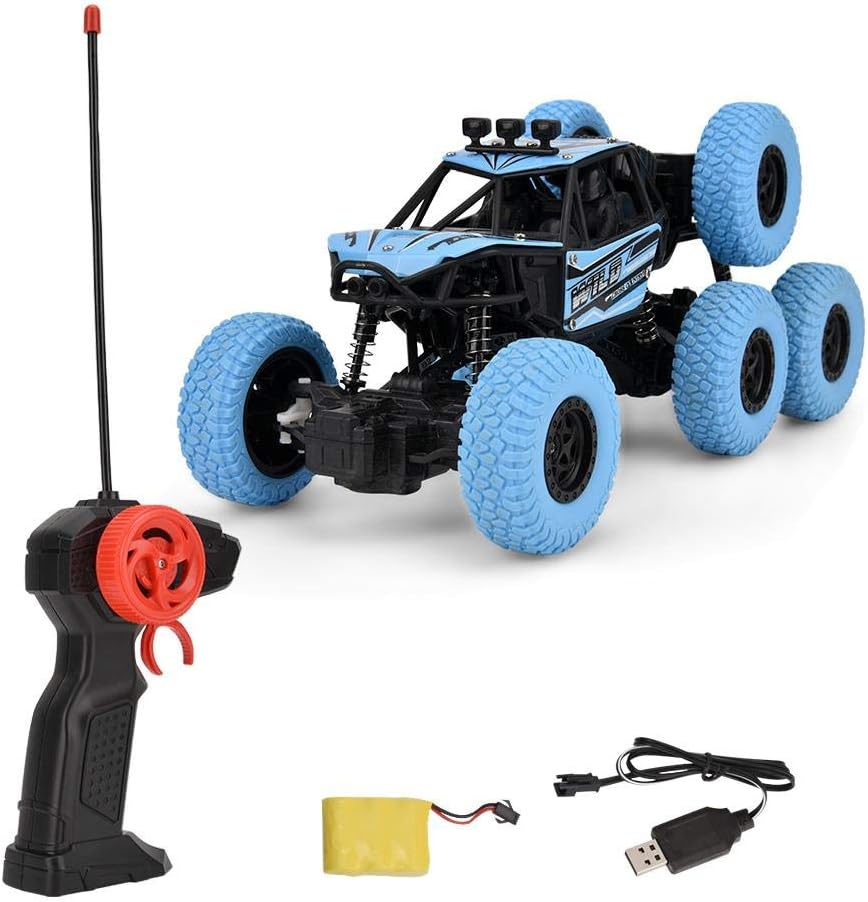 VGEBY1 RC Model Car, 6 Wheel Drive Remote Control 1/20 Crawler Buggy Racing Car Drift Mountain Climbing Car RC Model Toy for Kids(Blue)