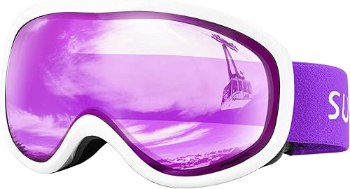 Supertrip - Lentes de esquí para nieve, 100% antivaho, protección UV, snowboard, esquí