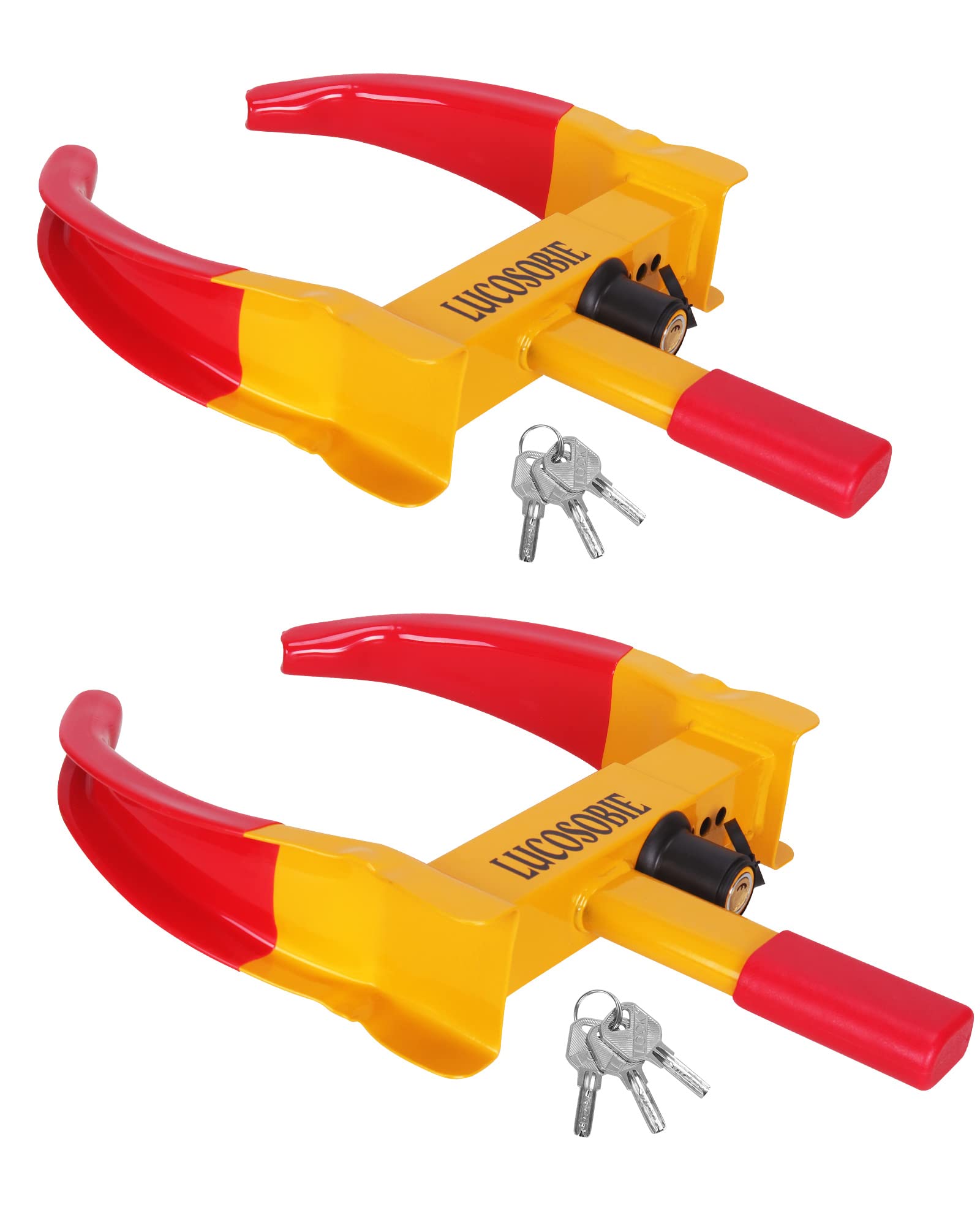 Buy Lucosobie Wheel Lock 2 Packs 6 Alike Keys,Trailer Wheel Lock