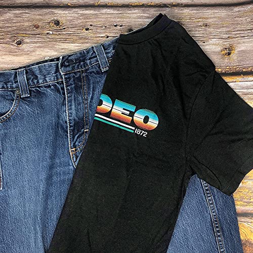 Black Youth Serape T-shirt with Rodeo Design by Hooey2