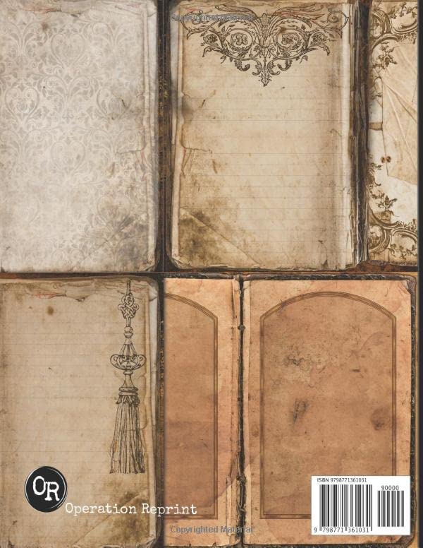 Gothic Junk Journal Pages: 24 Page Kit Vintage Ephemera For Paper Crafts, Scrapbook and Glue Books image 3