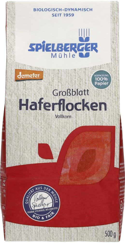Haferflocken Großblatt, demeter 18 x 500 g