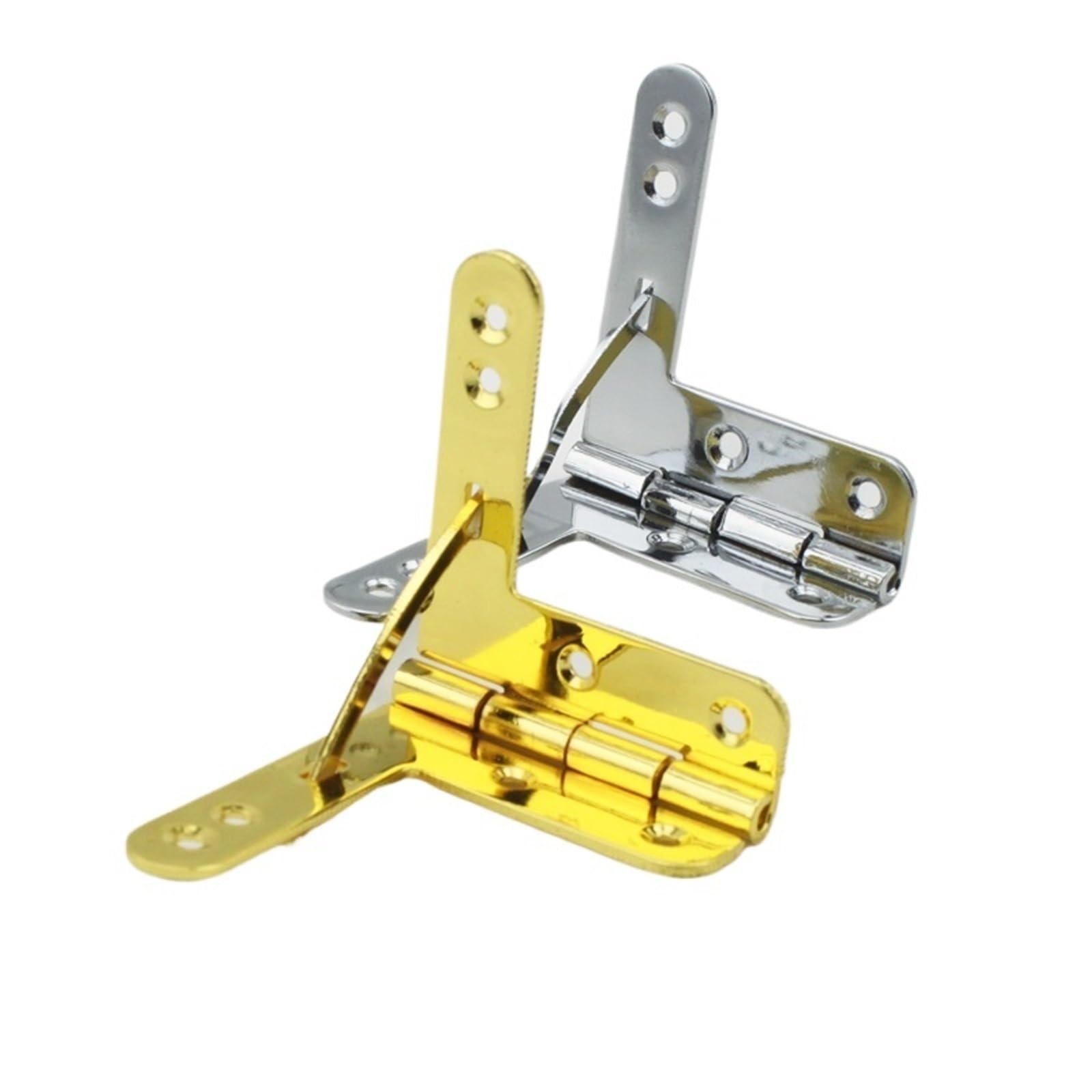 Kdhcvkz Golden 10Pcs 43 * 50Mm*90Deg Jewelrybox Hinge Spring Hinge For Collection(Golden)