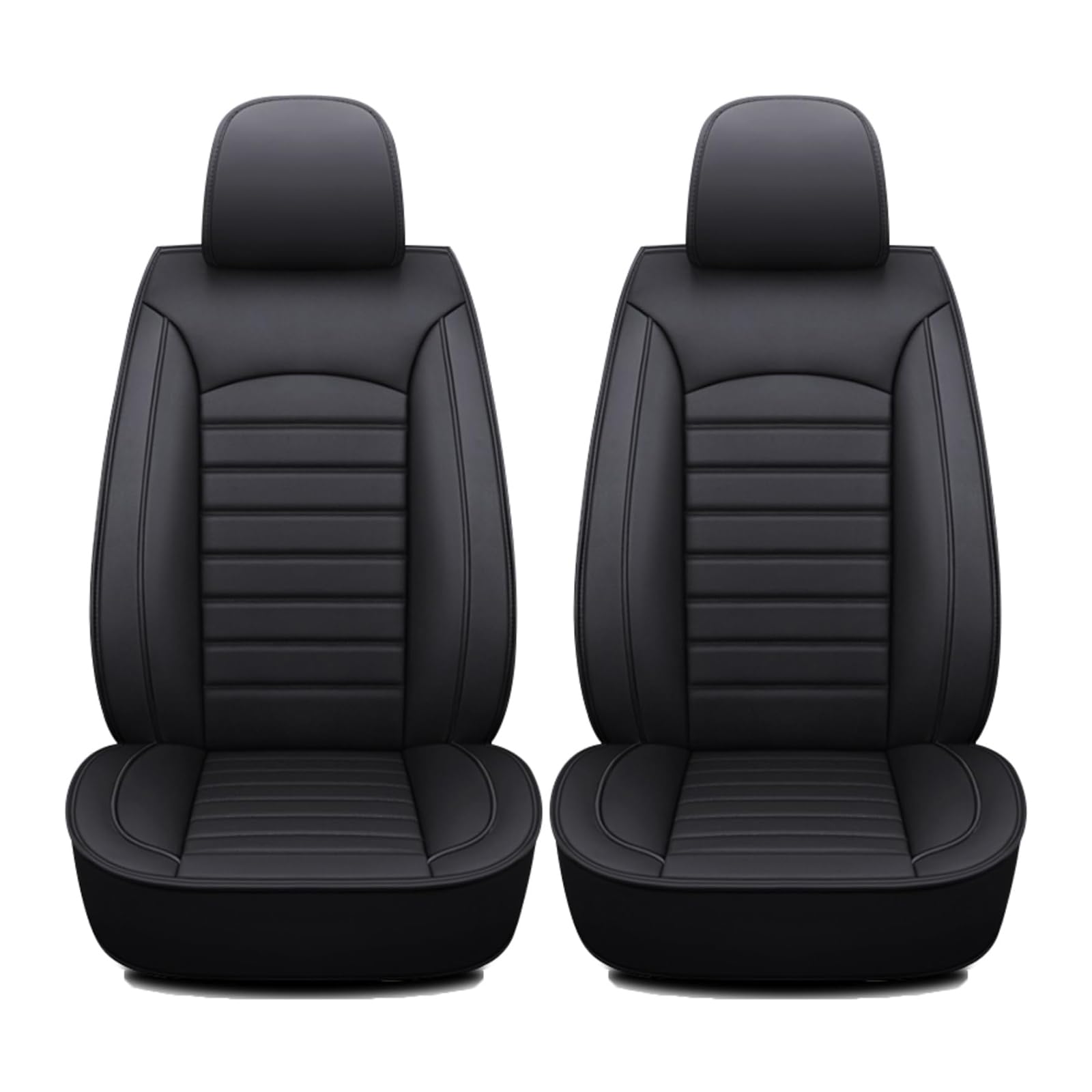 Autostoelbeschermer,Voor VW Caddy 2K 2005-2019 Front Pair Antislip Waterdichte Ademende Stoelhoezen Autostoelhoezen Voorin Interieuraccessoires,Black