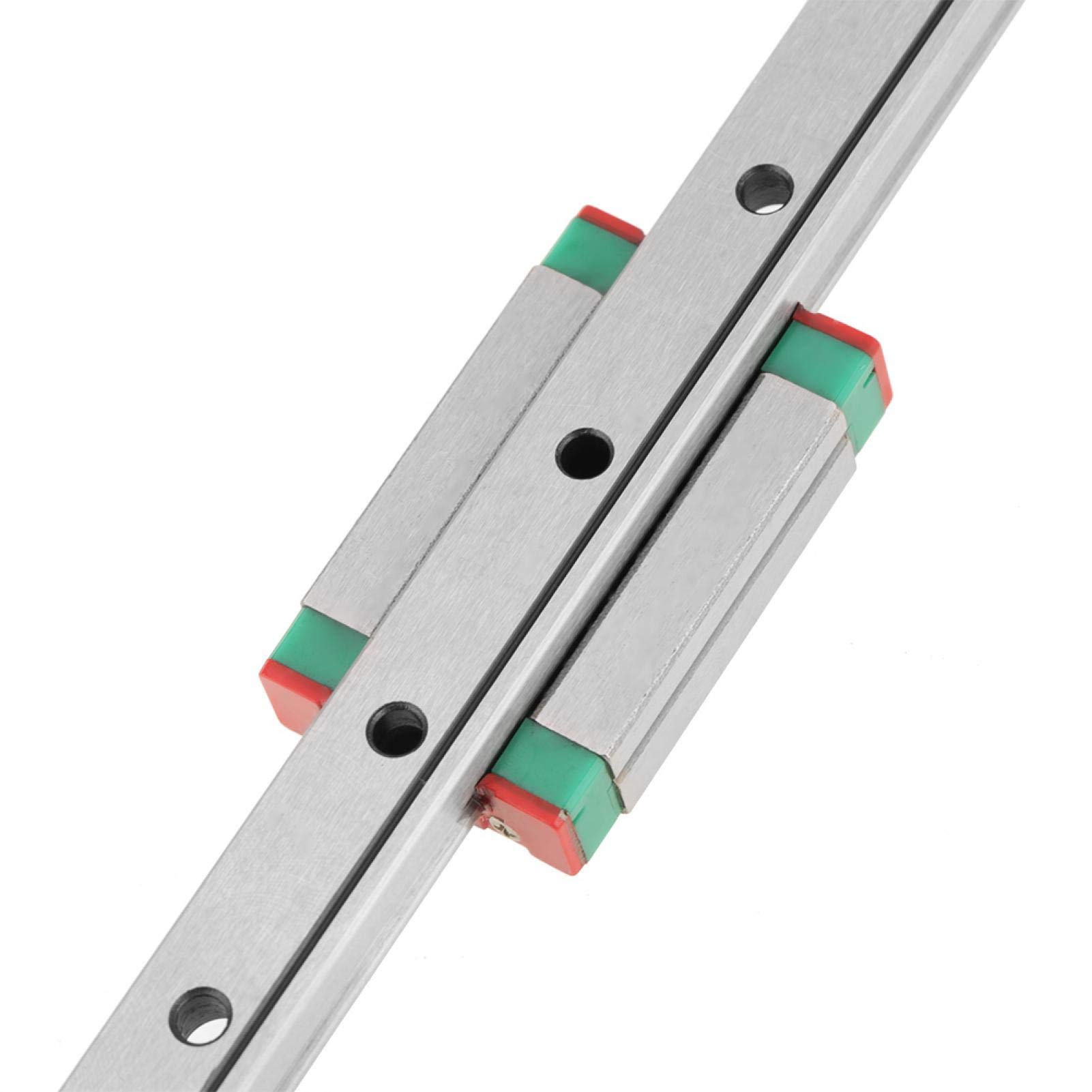 Guida a Movimento Lineare, Guida Lineare in Miniatura MGN12H Lunghezza 450 Mm Larghezza 12 Mm + Blocco di Scorrimento