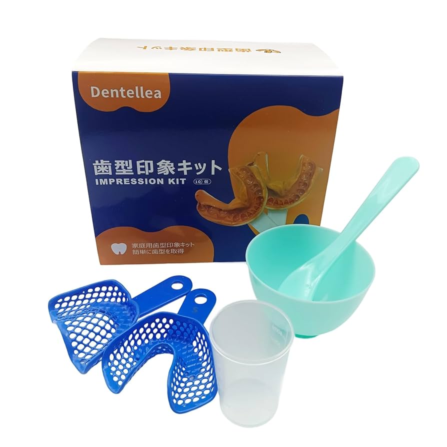 Amazon.co.jp: 5本 カスタム 入れ歯 部分 歯の印象キット トレー