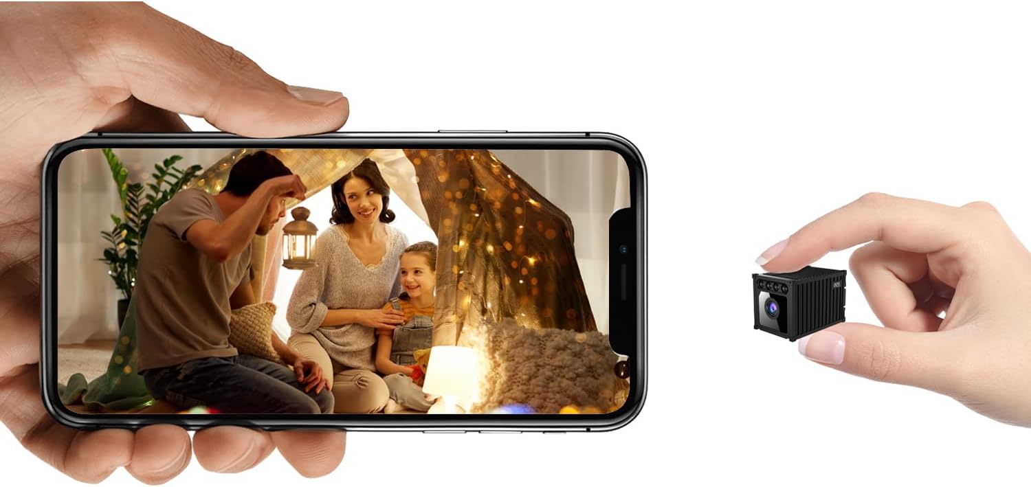 Mini Hidden Camera,1080P HD Spy Camera with Cloud Storage, Night Vision, AI Motion Detection