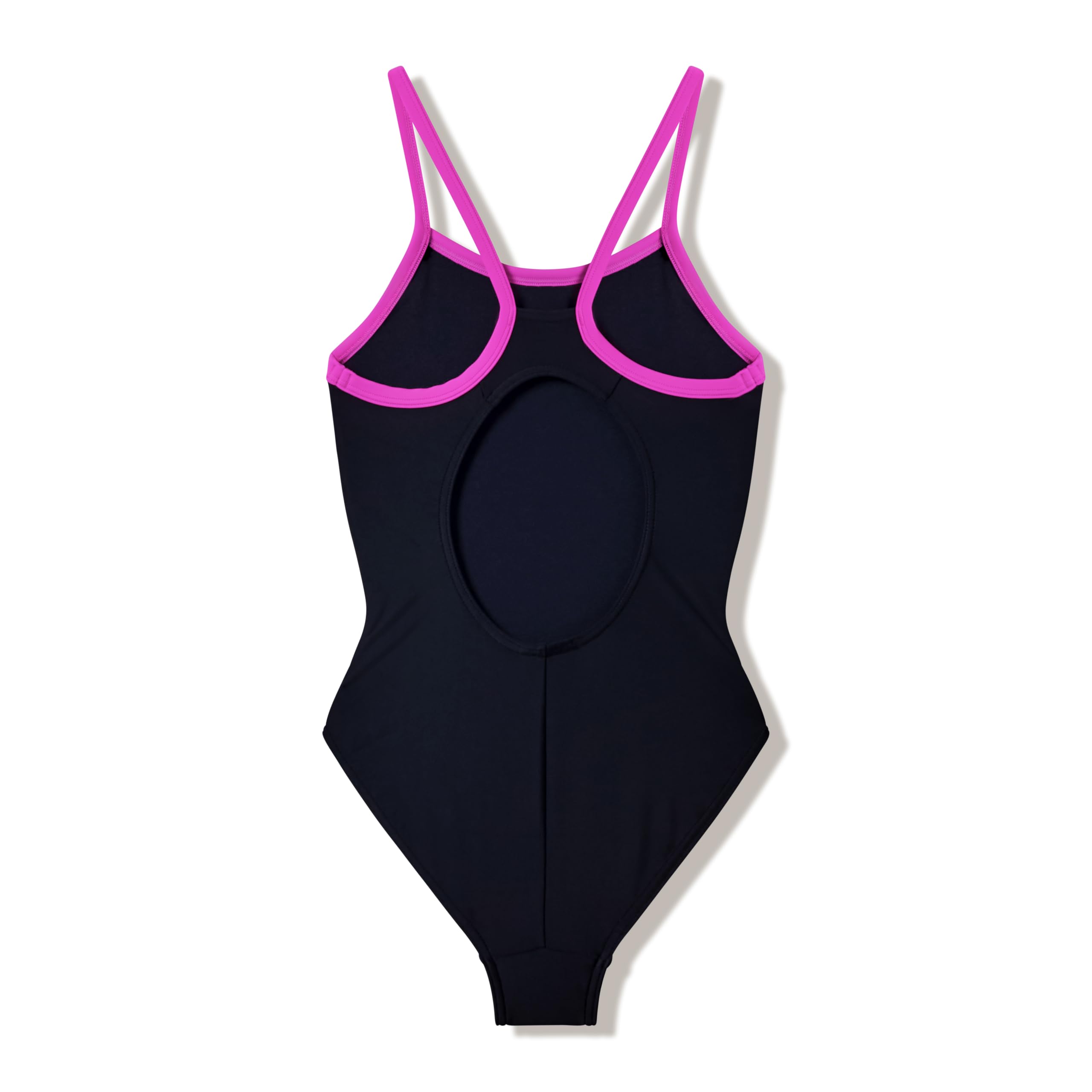 Speedo Costume da bagno per ragazze, con spalline sottili, colore: nero
