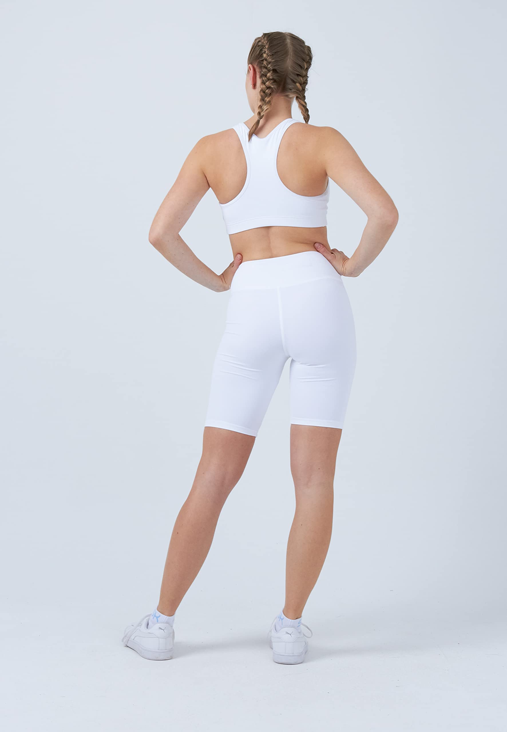 Sportkind Mädchen & Damen Kurze Sport Leggings, High Waist Yoga Shorts, Blickdicht, atmungsaktiv