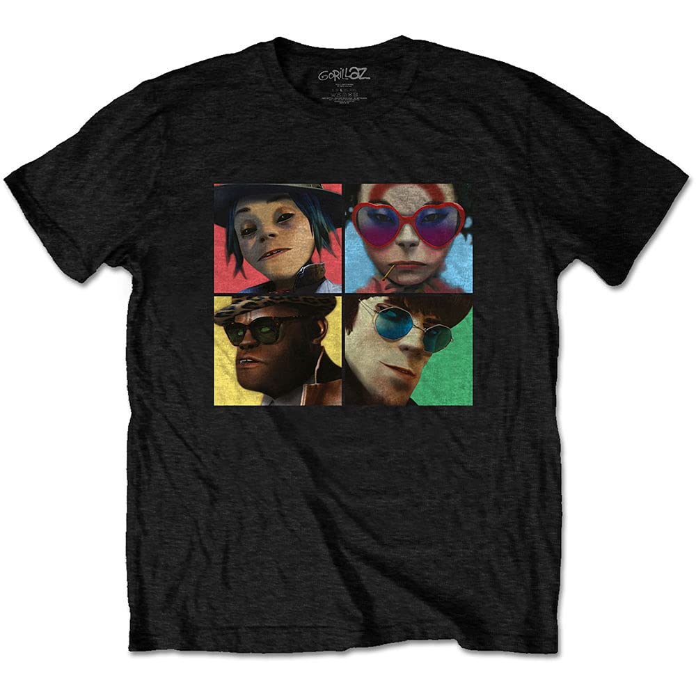 Gorillaz Humanz Official Tee T-Shirt Mens Unisex (Medium) Black