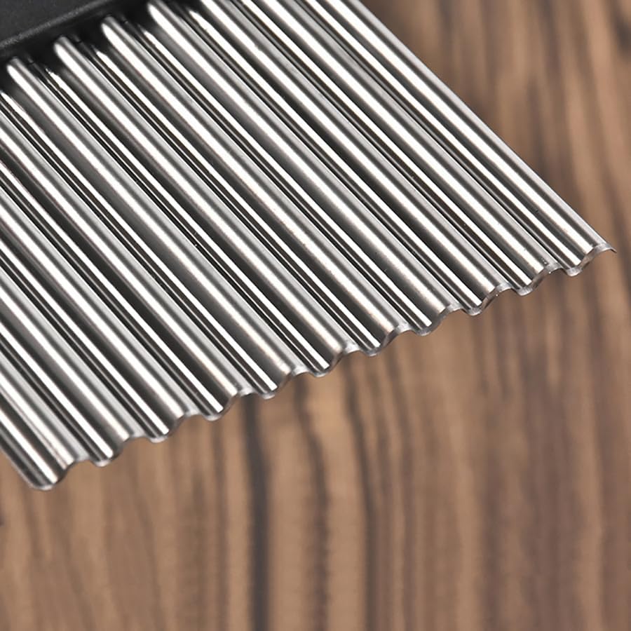 Stainless Steel Crinkle Cutter Wavy Slicer for Potato French Fry Carrot Vegetable Cutter