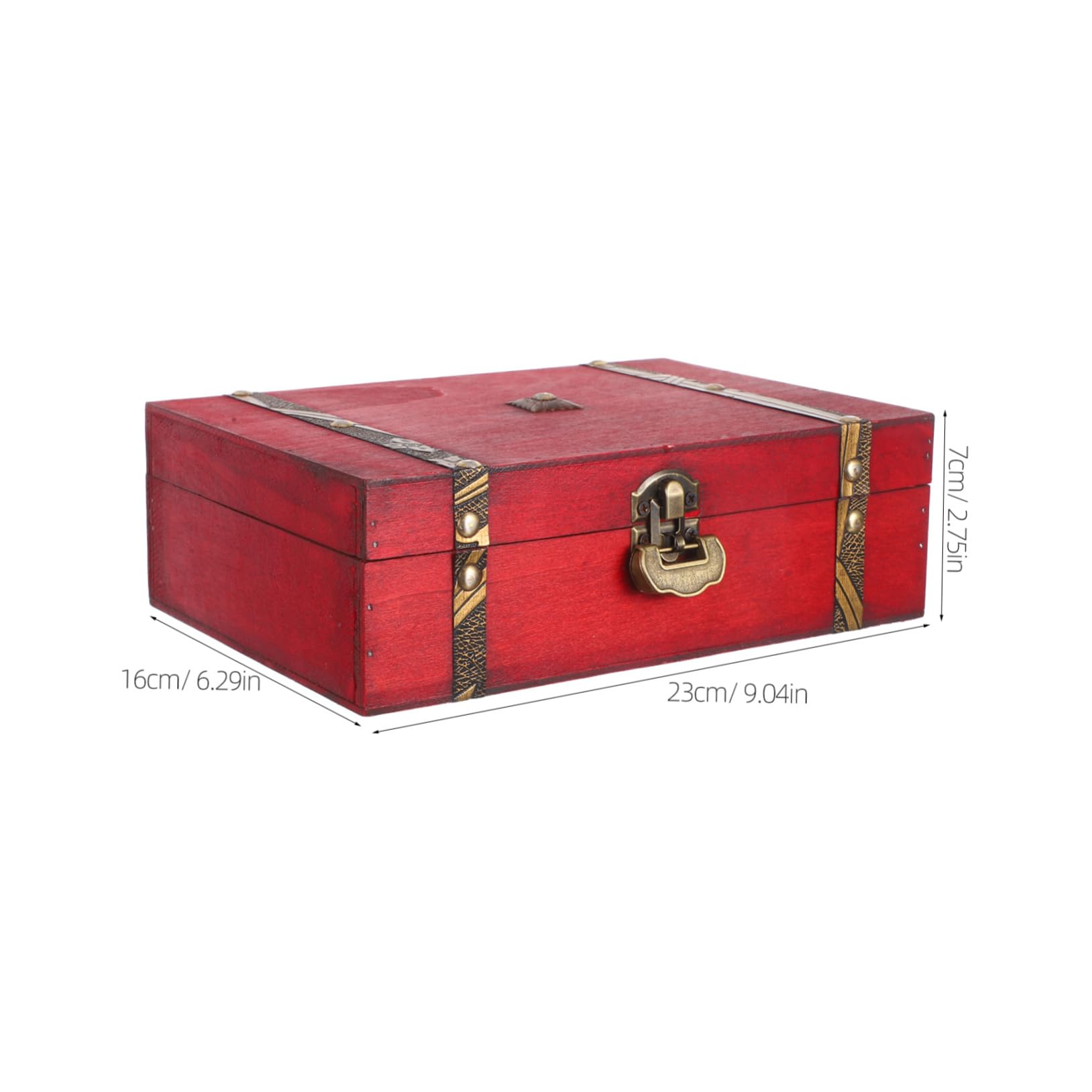 Cabilock Holzbox mit Deckel und Zahlenschloss Dekorative Aufbewahrungsbox im Vintage-stil Schmuckkästchen und Organizer für Schmuckstücke Dokumente und Kleine Utensilien Robuste Erinnerungs