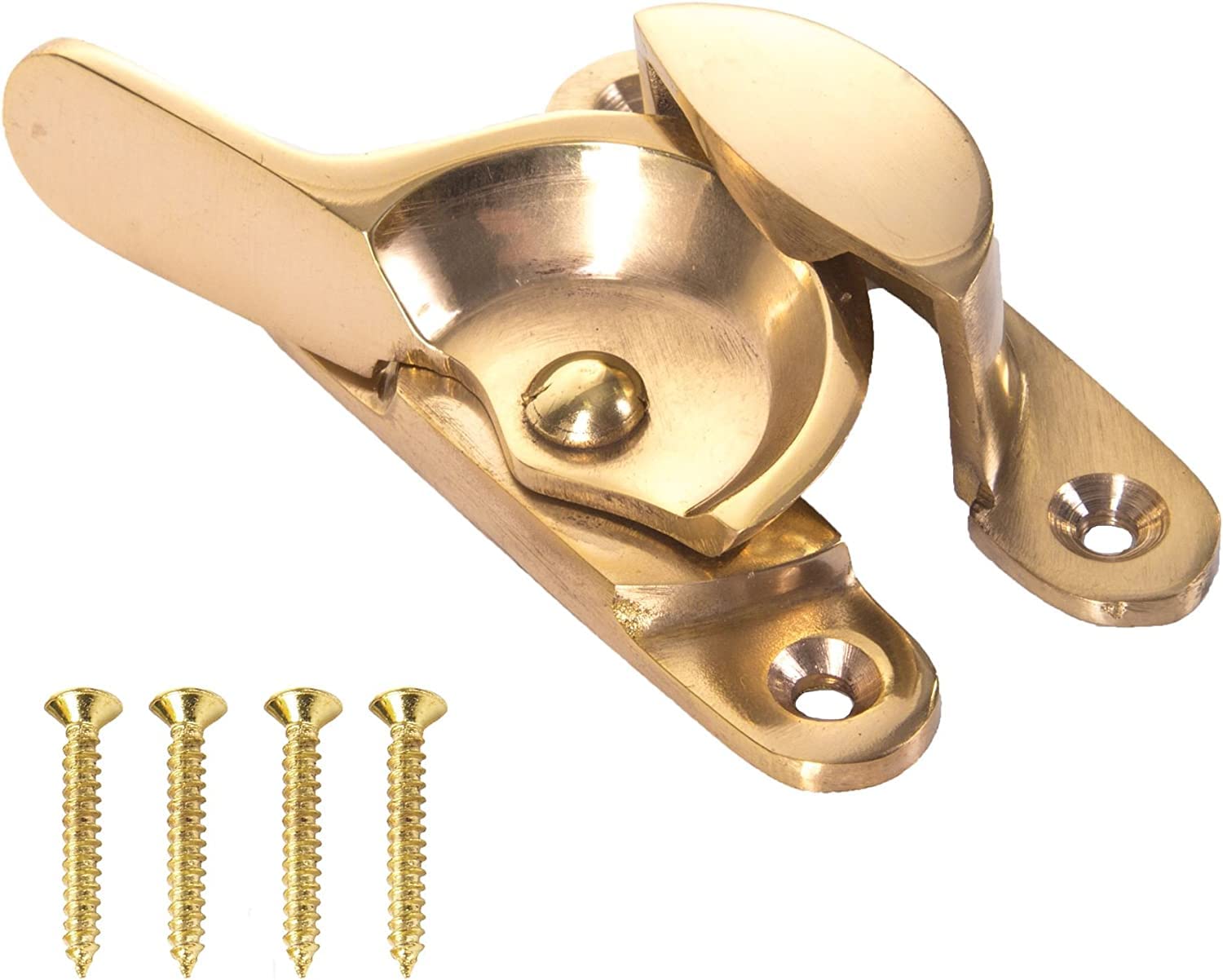 Brass Heavy Sash Window Fitch Fasteners & Screws - Pack of 2**