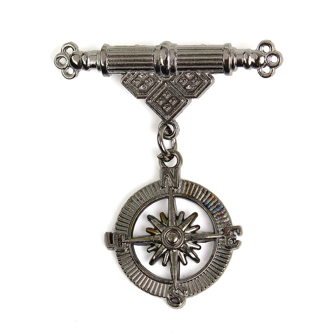 Kavove Directional Delight Silver Colour Brooch (B0CVL89CDL) Amazon Price History, Amazon Price Tracker