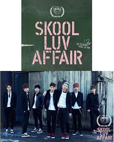 BTS (Skool LUV Affair) 2º mini álbum Bangtan Boys CD+Photobook+Photocard+Gift (tarjetas BTS extra y 1 tarjeta de fotos de doble cara)