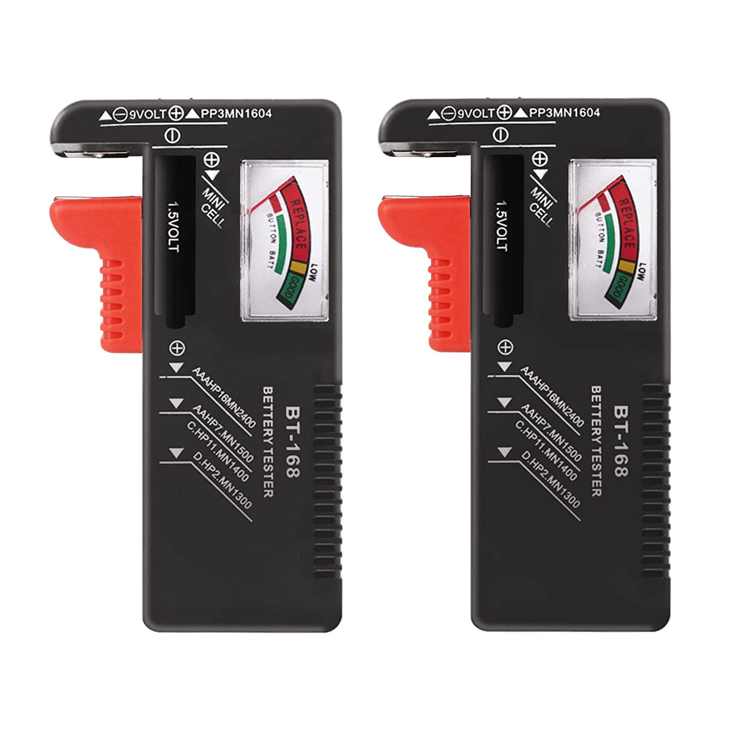 MZD8391 All-in-1 Battery Tester, Universal Battery Checker for AA AAA C D 9V 1.5V Button Cell Batteries Household Batteries (No Battery Required for Operation) (2)