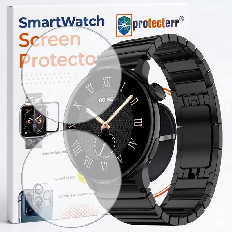 Image of 2 Pack Smartwatch Screen Protector for Noise Pro 6R 1.46 inch - Flexible TPU Screen Guard, Ultra Thin, Scratch Resistant, Bubble Free, Full Coverage - Not Tempered Glass