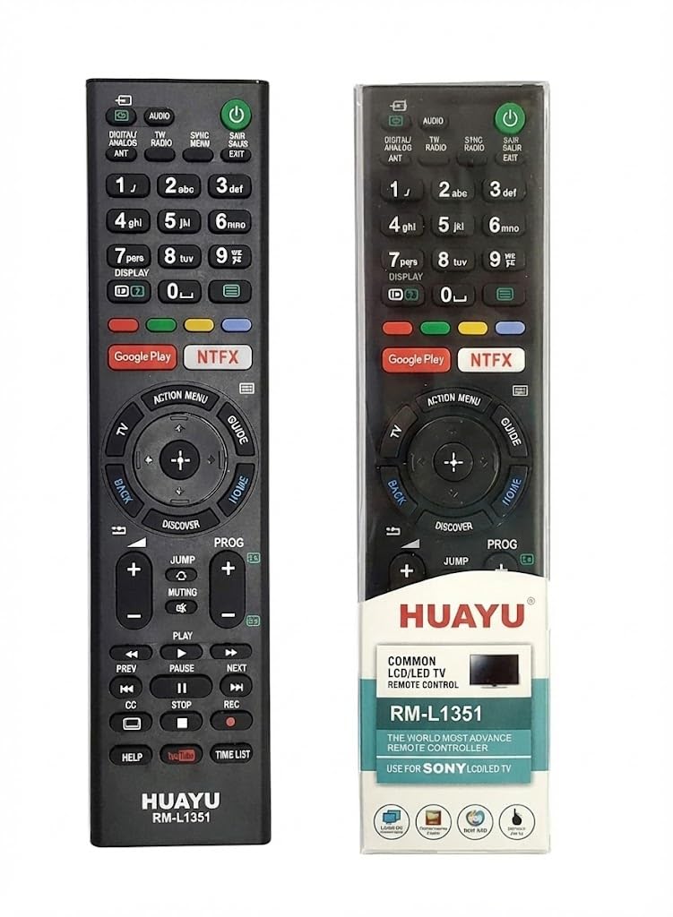 SV HUAYU Remote No. RM-L1351, for Sony LCD/LED TV with Google Play & Netflix.-image-38