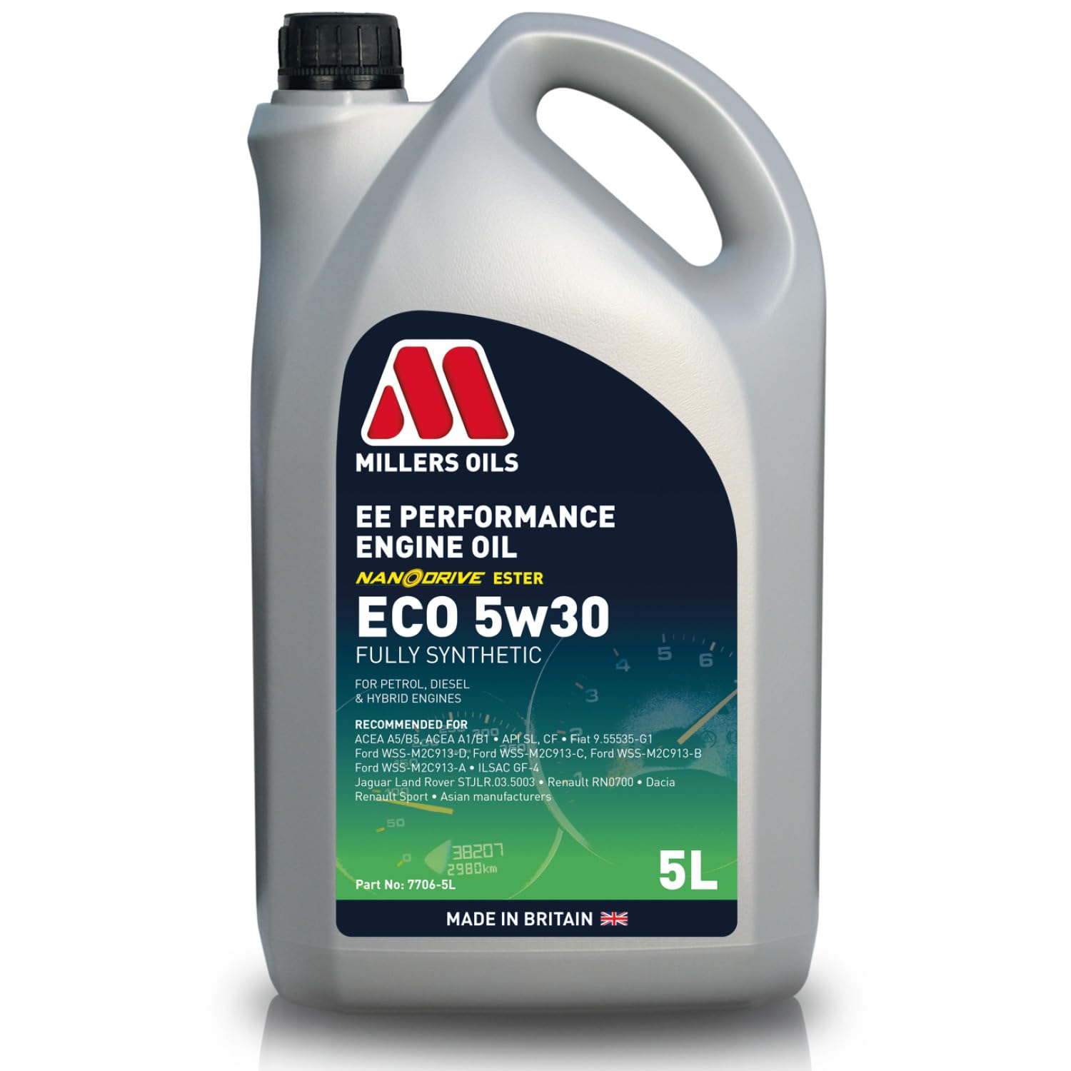 Millers Oils EE Performance ECO 5w30 Fully Synthetic Engine Oil, 5 litres