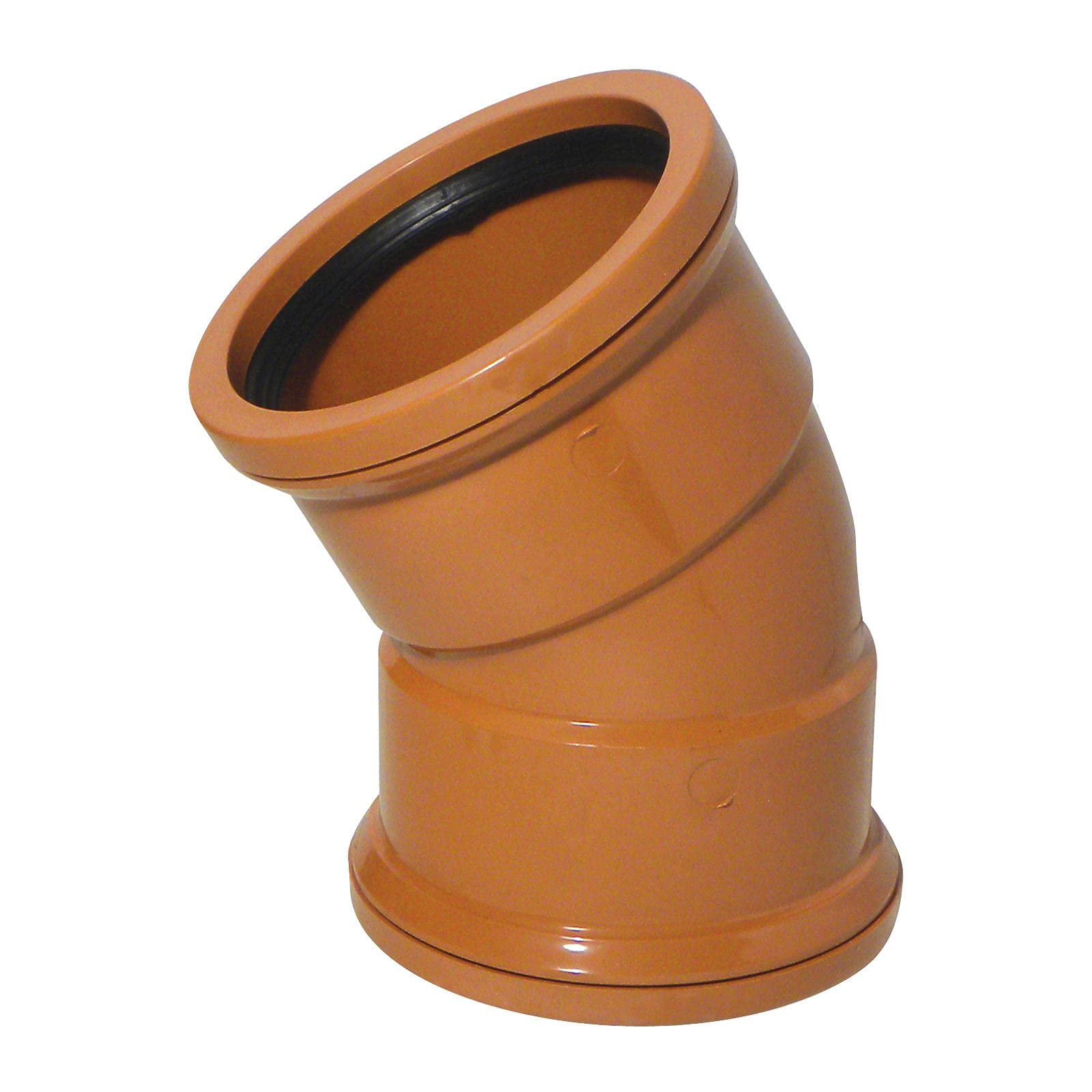 30° Bend (Double Socket) 110mm Underground Drainage Pipe Fittings Bend Trap Gulley Socket Grid Coupler