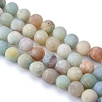 Vista 11 de Asingeloo Cuentas de piedra natural de lapislázuli para hacer joyas, manualidades hechas a mano (0.315 pulgadas, lapislázuli azul)