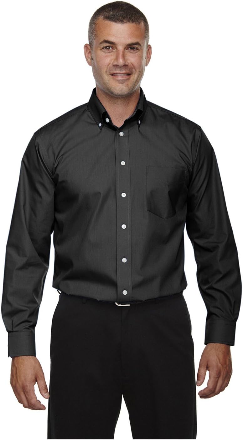 Devon & Jones Crown Woven Collection Solid Broadcloth Shirt
