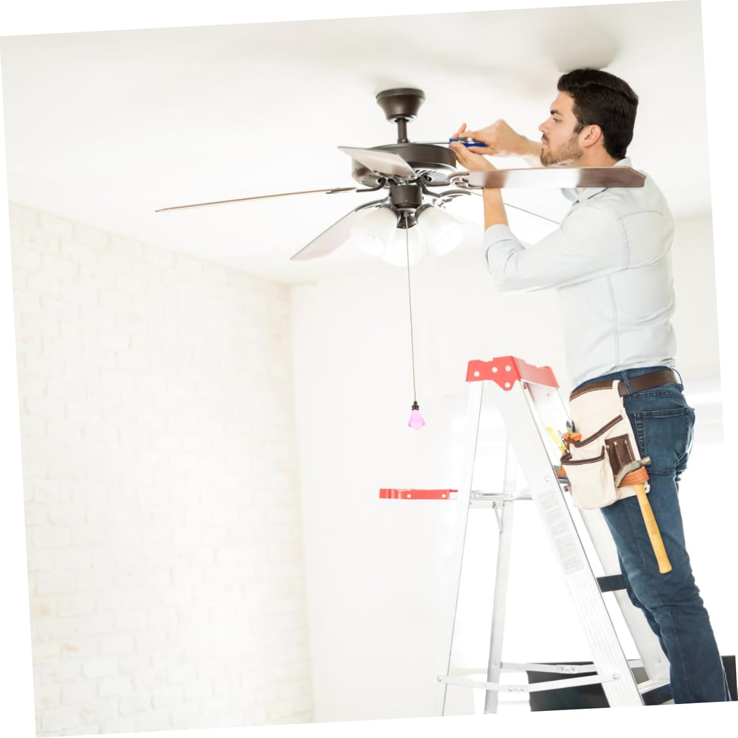 ARTIBETTER 10pcs Beaded Ceiling Fan Pull Chain Decorative Light Fixture Extension for Easy Brightness Charming Pendant Design for Home Decor