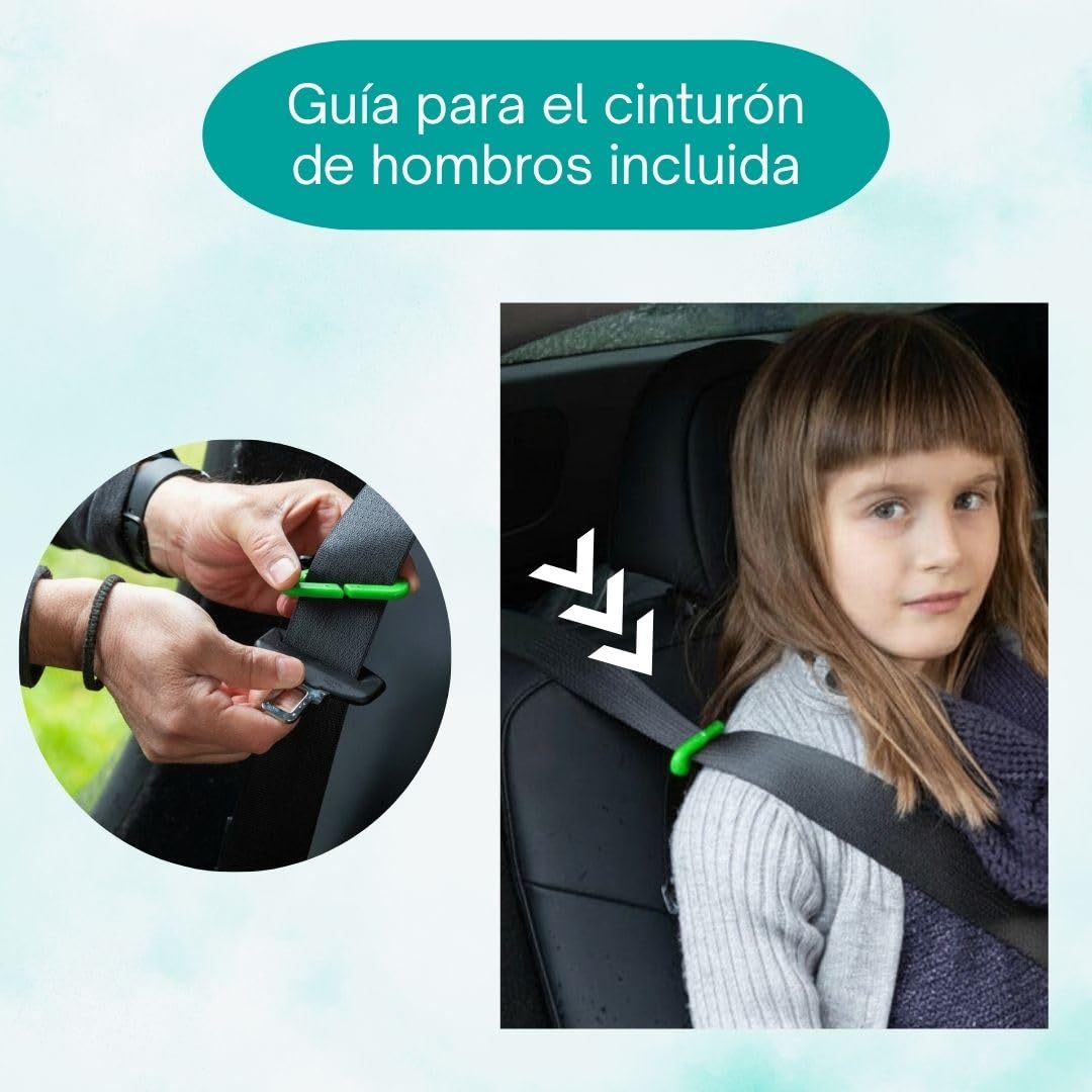 Urban Kanga Wombat Go Alzador Coche ISOFIX 125-150 cm i-Size R129 | Sin respaldo, acolchado y con guía de cinturón